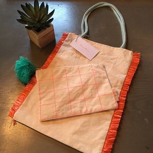 Meri Meri Canvas Tote and Zipper Pouch